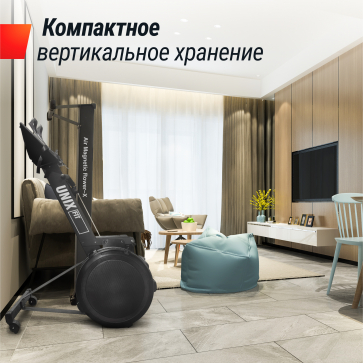 Гребной тренажер UNIX Fit PRO Air Magnetic Rower-X Black - 13